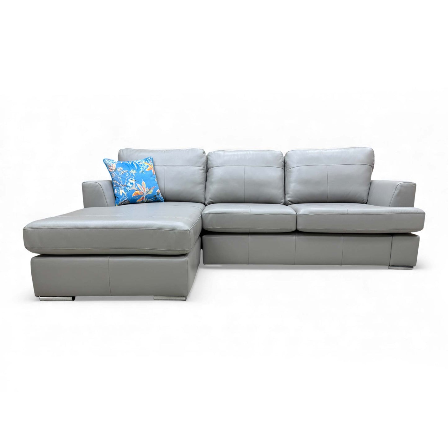 Full front view of the Freya 4 Seater Lounger, showcasing the supportive foam cushions.