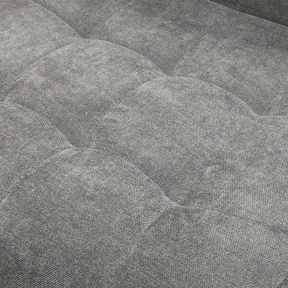Close-up of the Charcoal Grey Fabric upholstery texture.