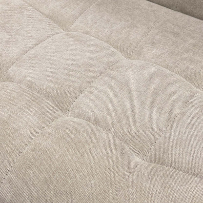 Close-up of the Beige Fabric upholstery texture.
