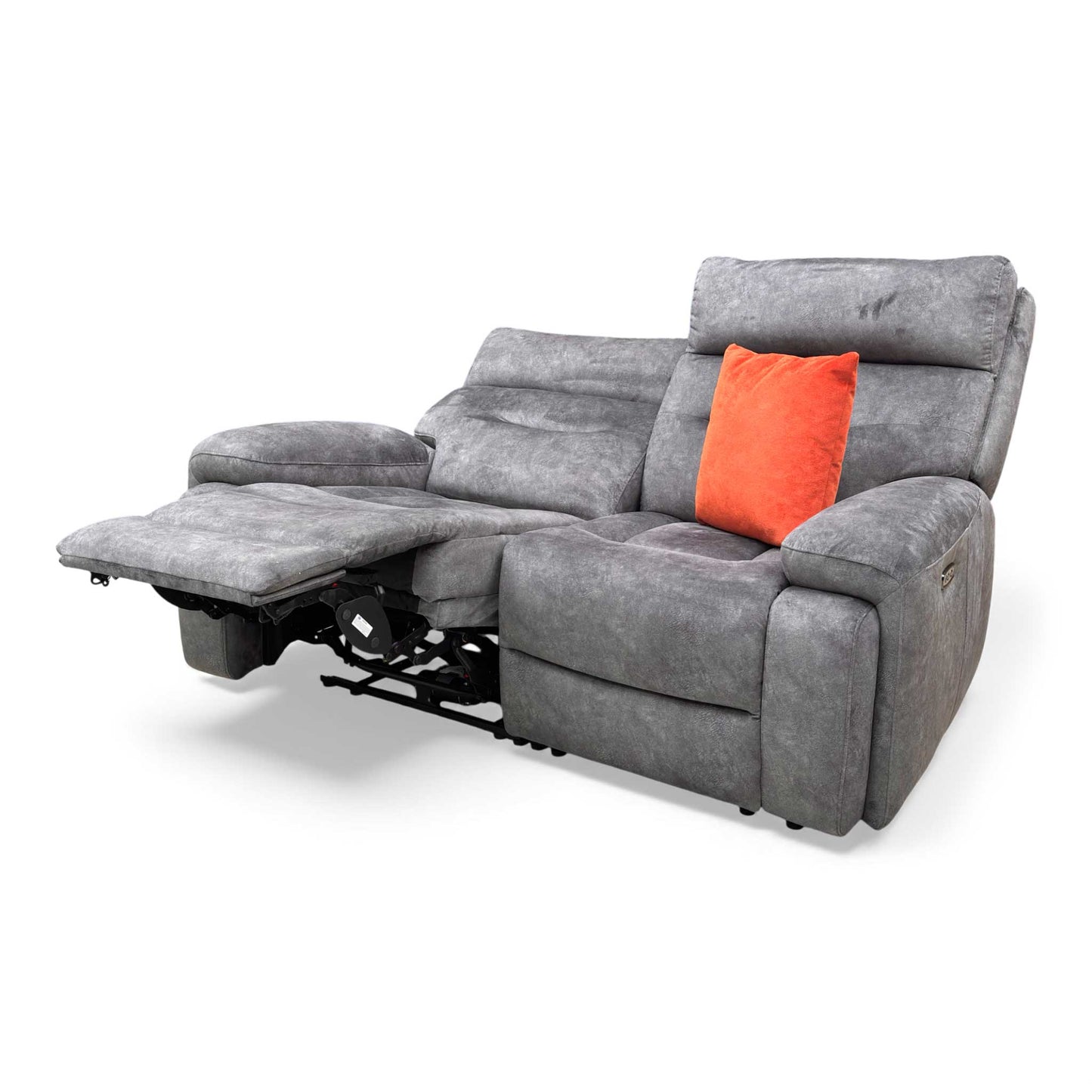 Side view highlighting the body-hugging design and luxurious, fixed pocket spring seat cushions.