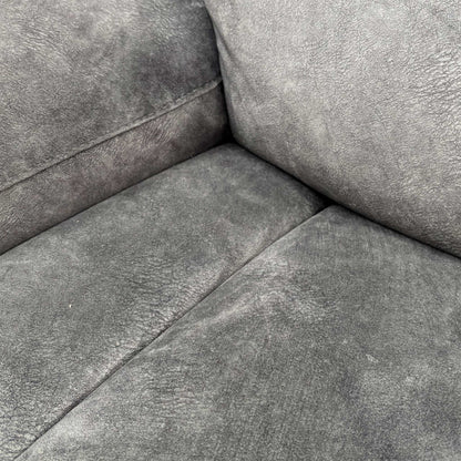 Detailed texture close-up of the soft, luxurious Marble Dark Grey Velvet upholstery.