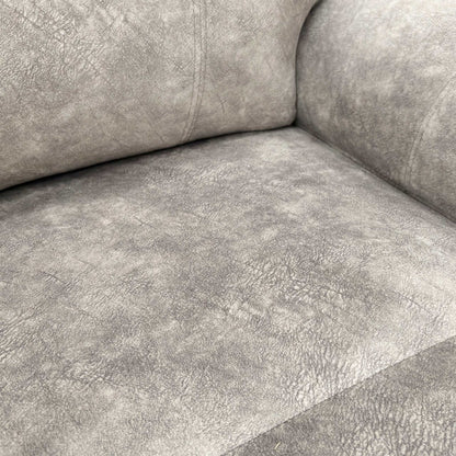 Close-up texture of the luxurious Marble Stone Grey Velvet upholstery.