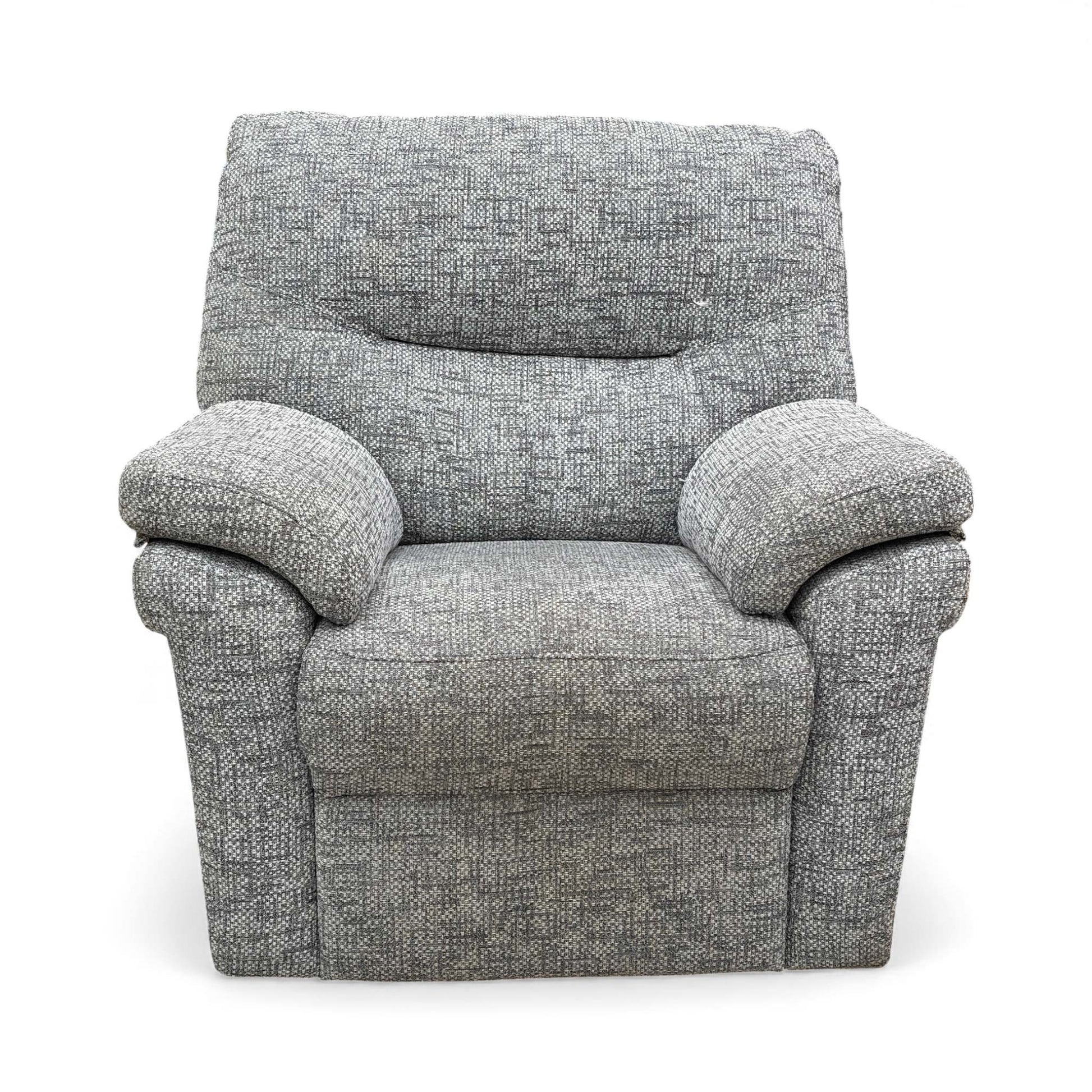 Full view of the recliner in a living room setting.