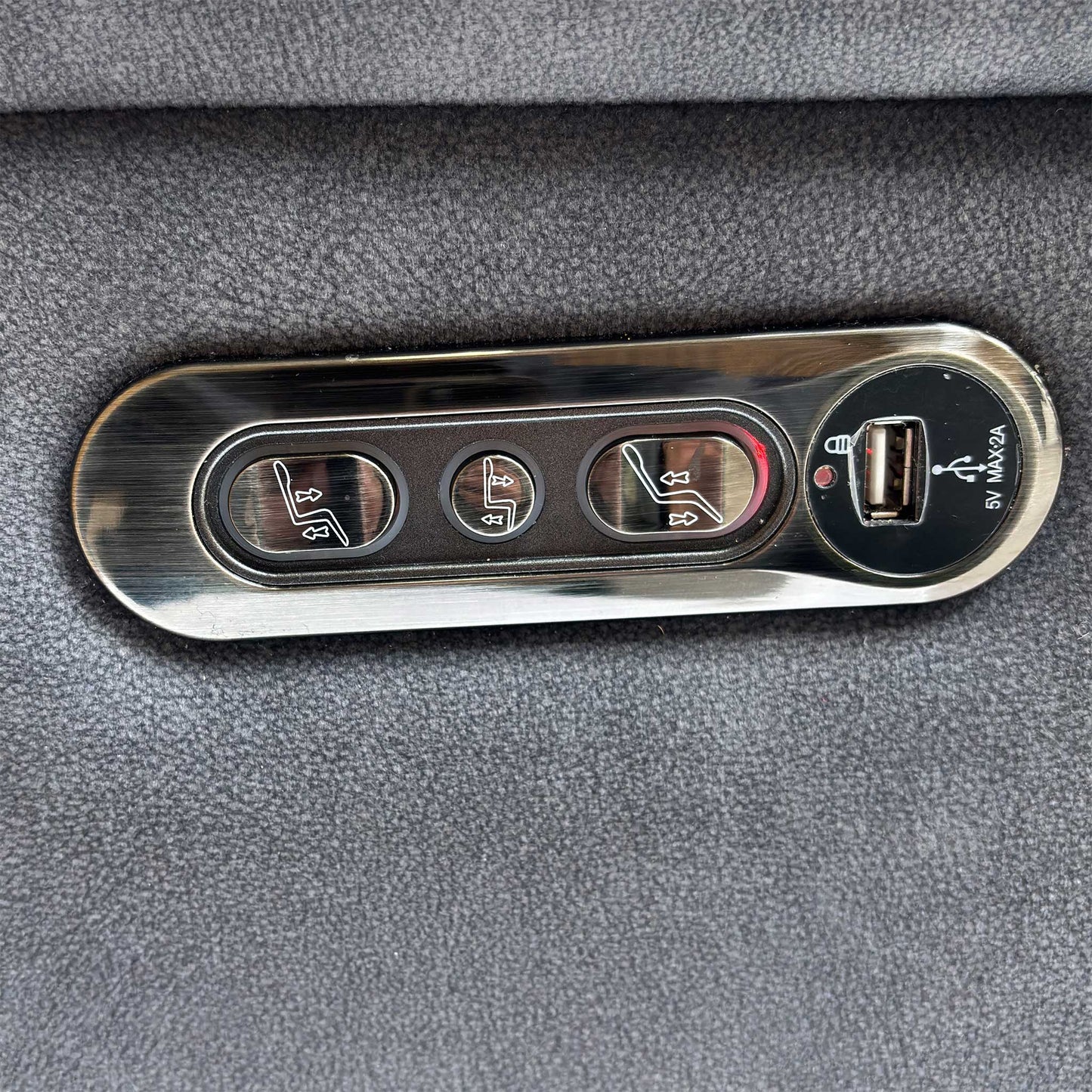 The Morgan Dexter 3-Seater Sofa with the recliner mechanism partially extended.