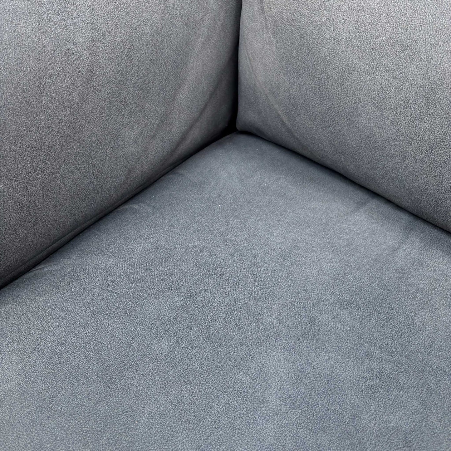 Close-up texture shot of the Dexter Shadow Grey Velvet upholstery.