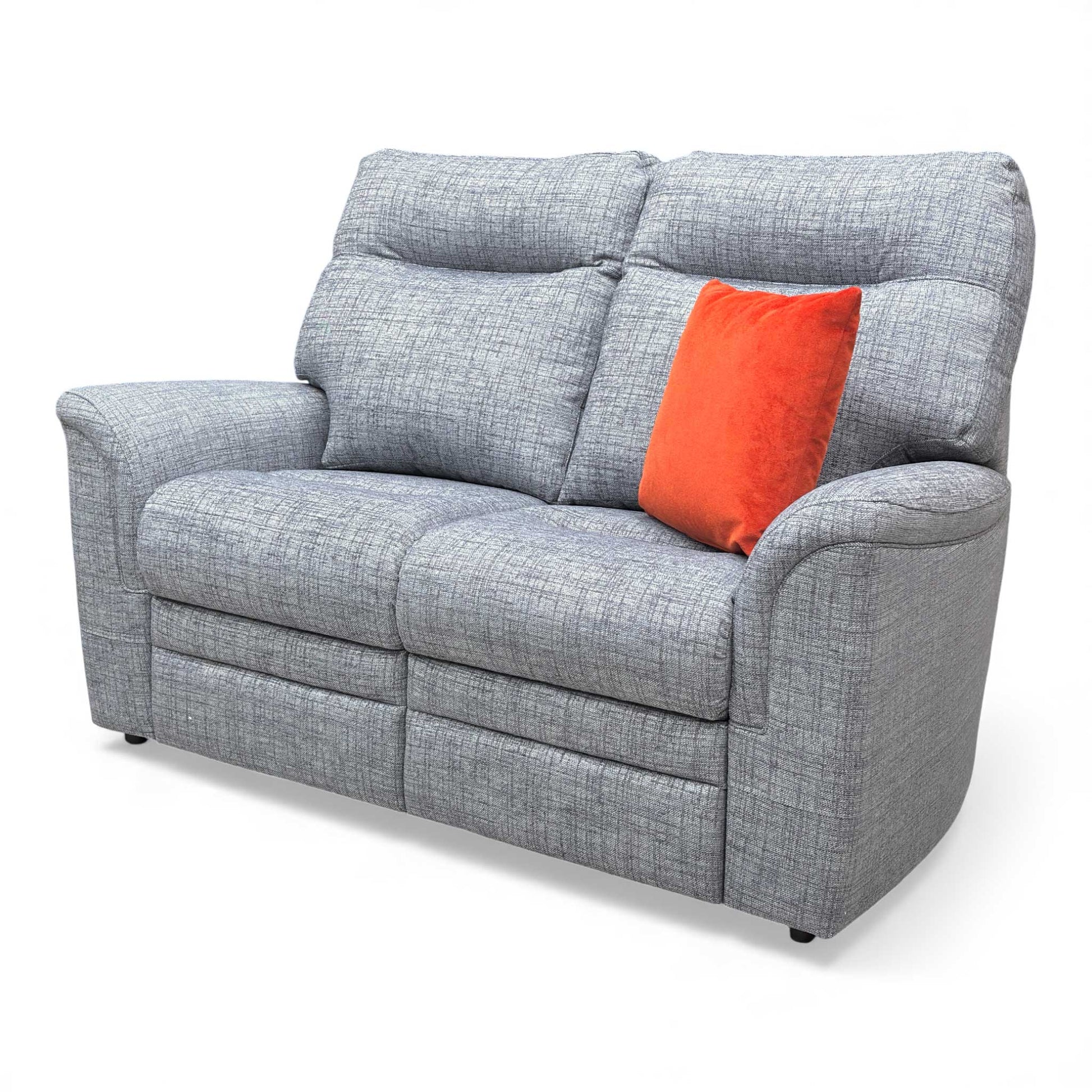 Angled view of the Parker Knoll 2 Seater Sofa, showing the shape of the arms and back.