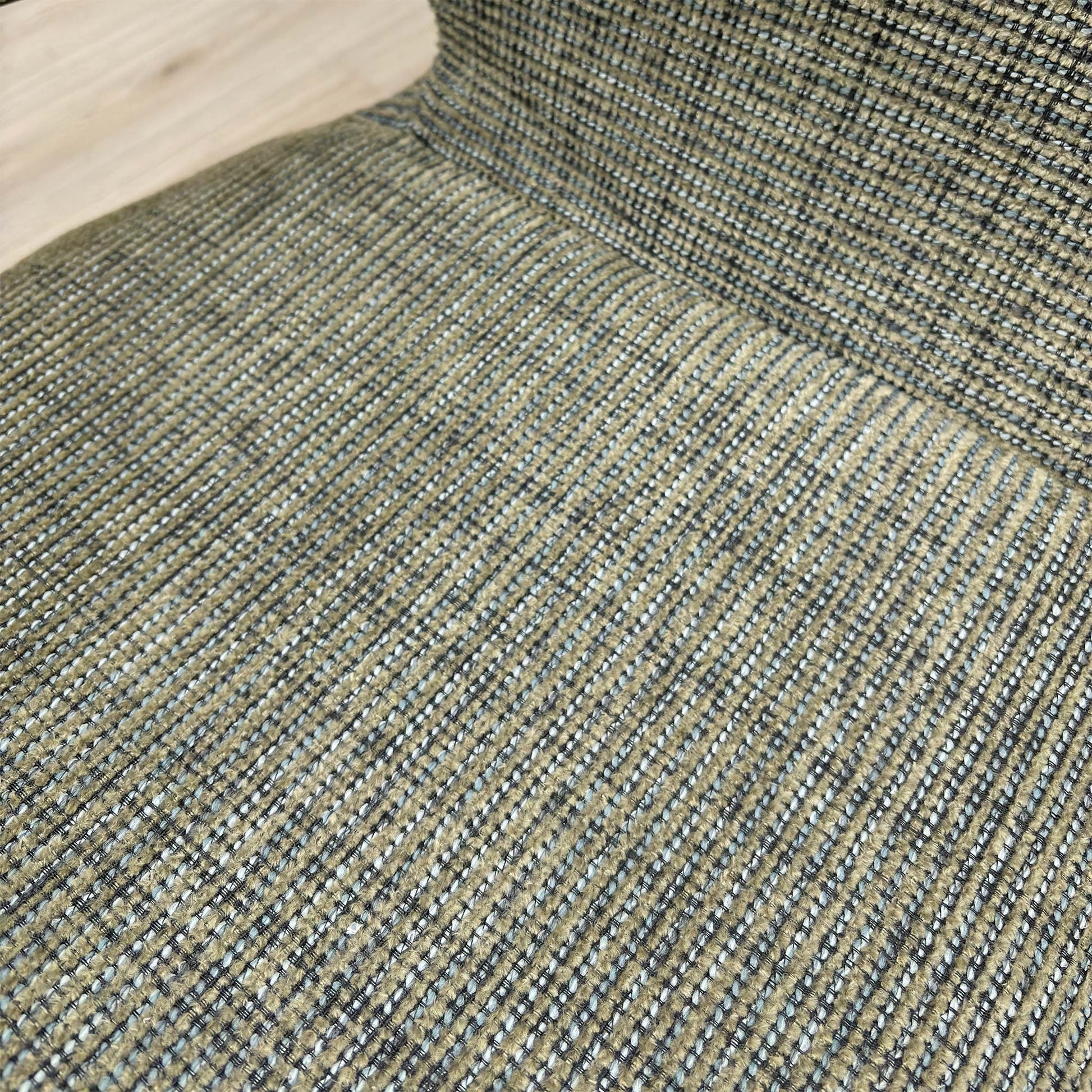 Detail shot of the black metal star base, emphasizing the modern design and swivel mechanism.