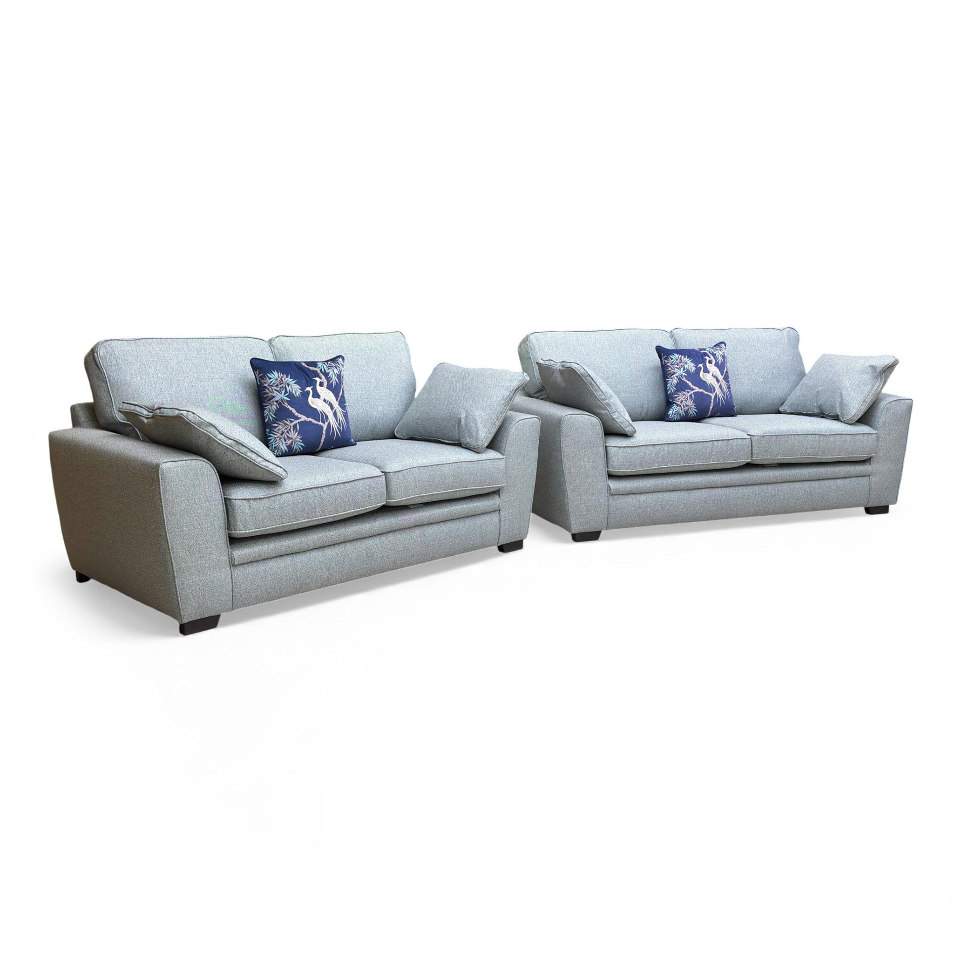 Full frontal view of the Sofology Chalfont 3-Seater Sofa.