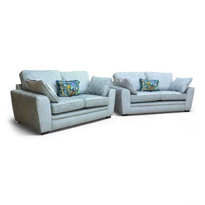 Full frontal view of the Sofology Chalfont 3-Seater Sofa.