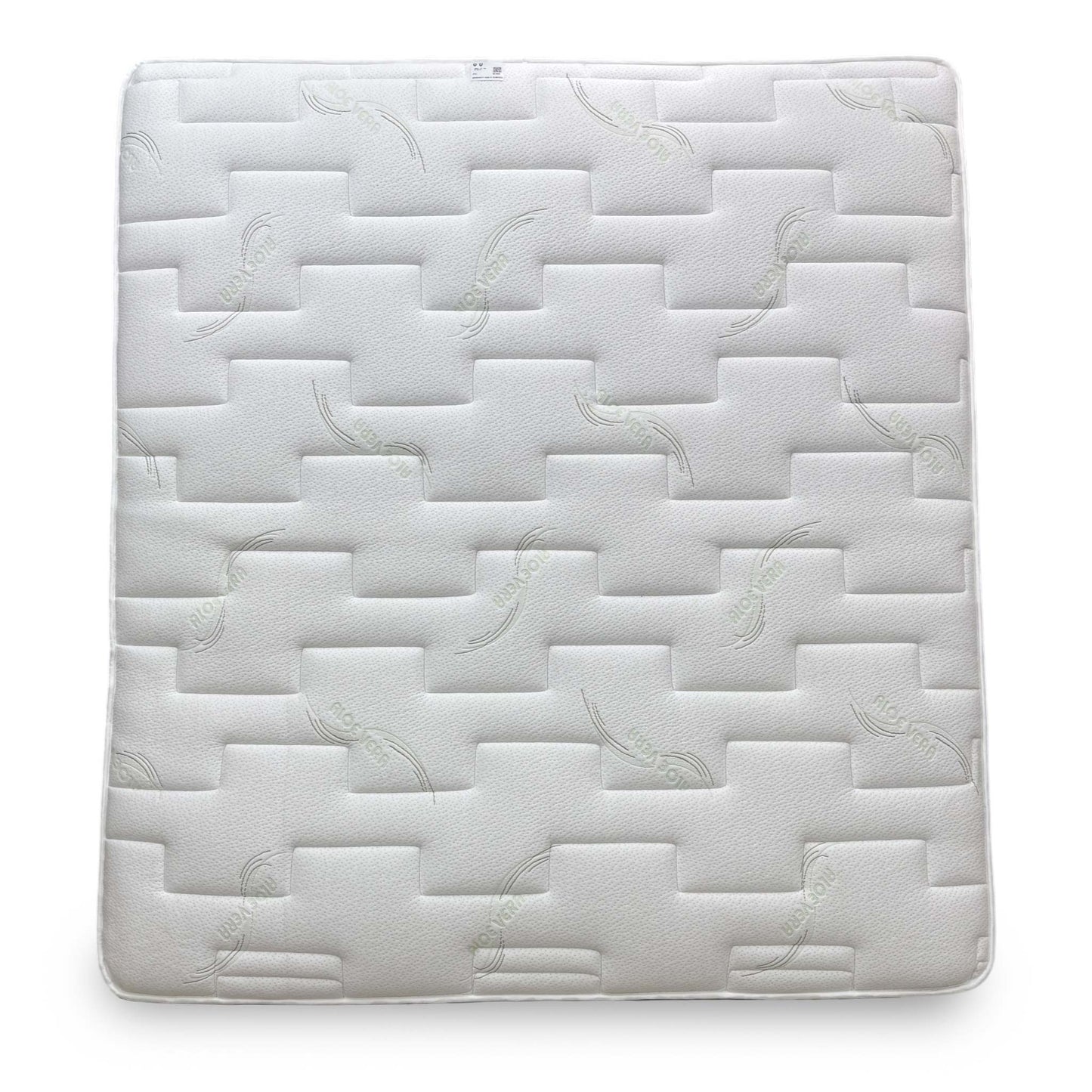 Full View of the Highgrove Tuscan 2000 Pocket Sprung Mattress in Super King size, showing the solid white design.