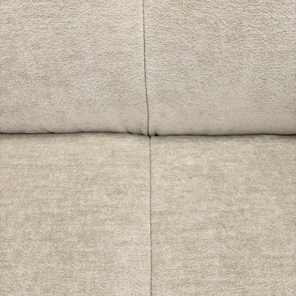 Close-up of the Hudson Mink Velvet texture, highlighting the sophisticated, contemporary button-tufted paneling.