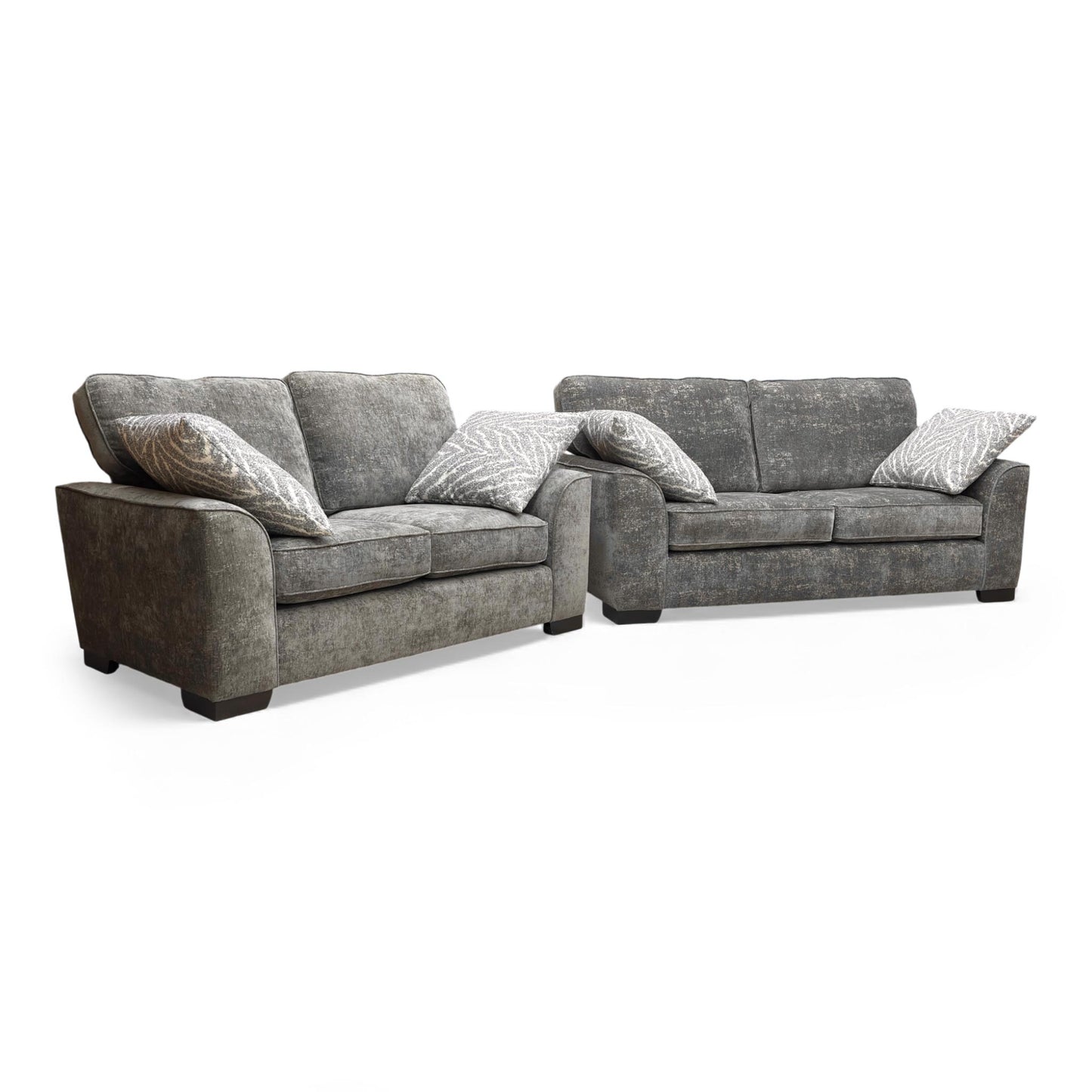 Angled view of the 'Theodore' 3 + 2 Seater Sofa Set.