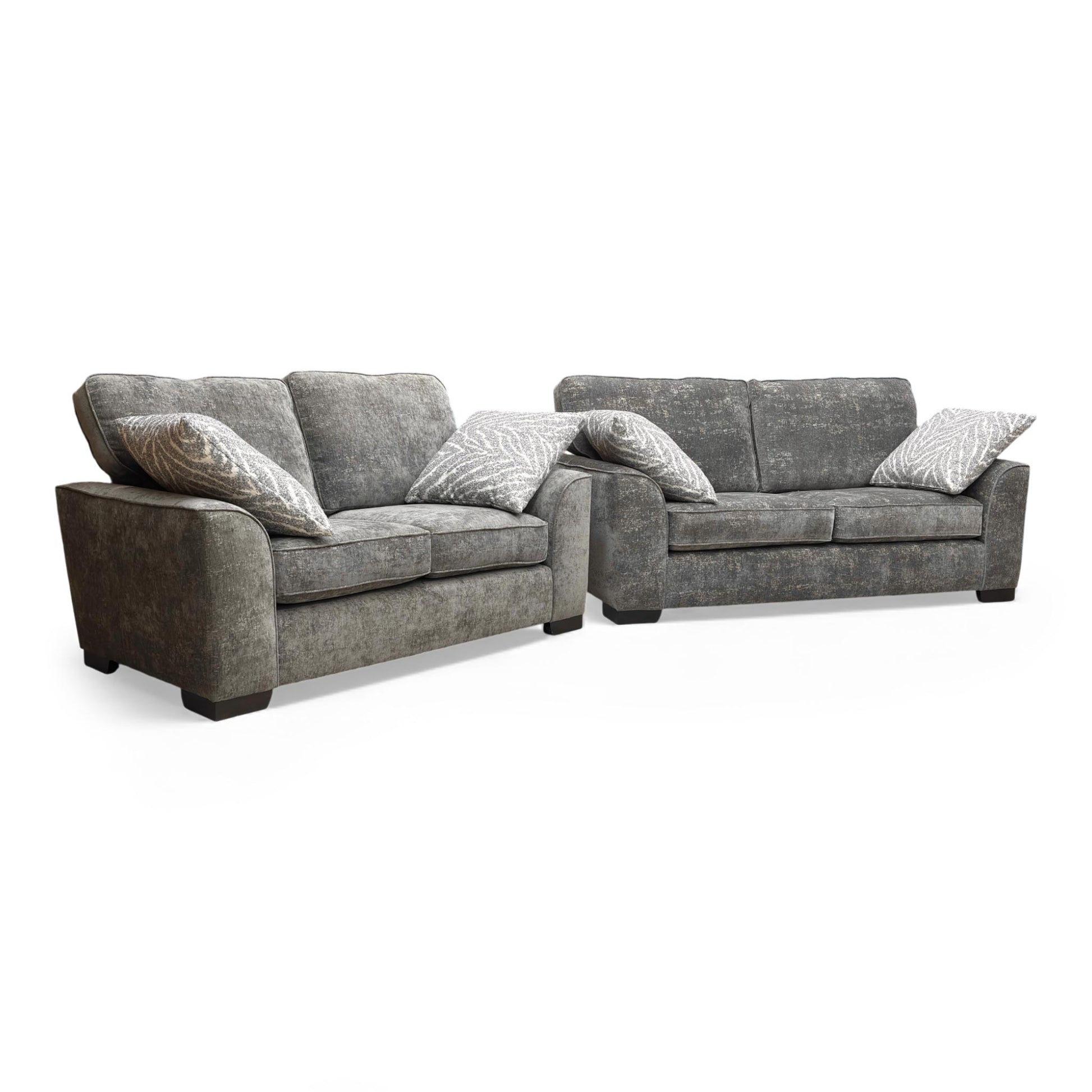 Angled view of the 'Theodore' 3 + 2 Seater Sofa Set.