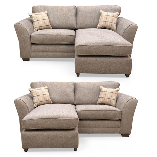 Full view of the 3-seater sofa with the chaise positioned on the right.