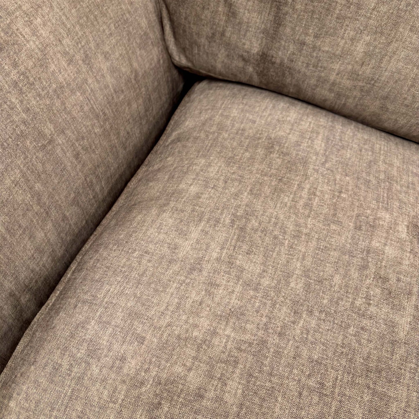 Close-up texture shot of the Stone Grey Vogue Velvet upholstery.