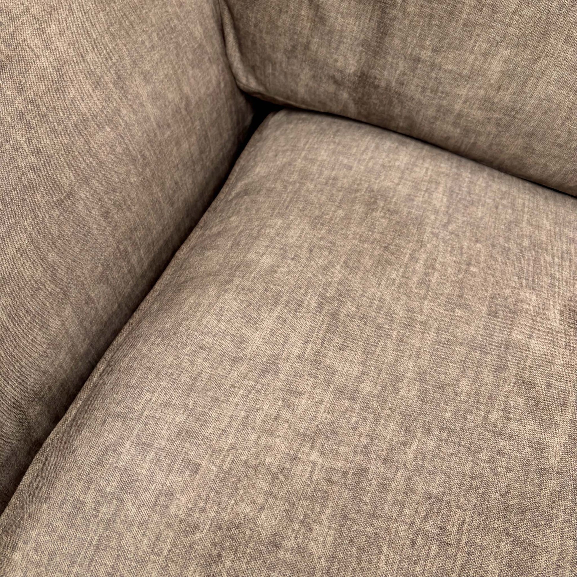 Close-up texture shot of the Stone Grey Vogue Velvet upholstery.