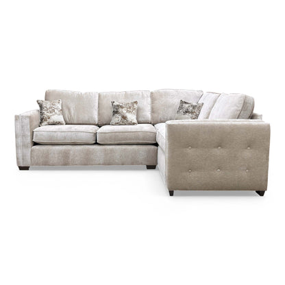 Angled view of the corner section of the ‘Stella’ Sofa.