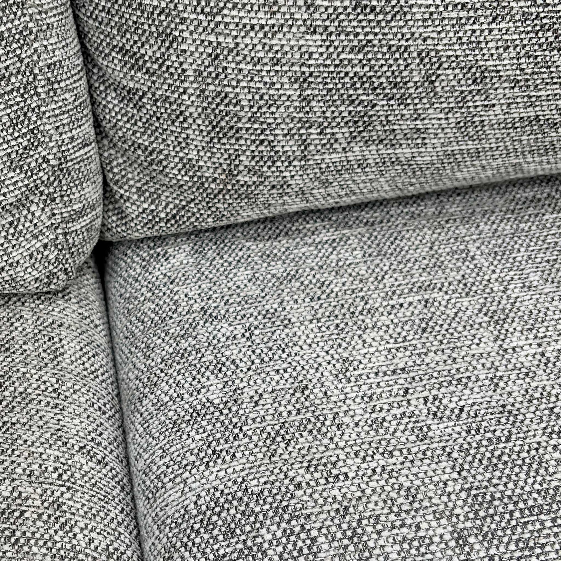 Close-up texture shot of the Shore Oatmeal woven fabric.