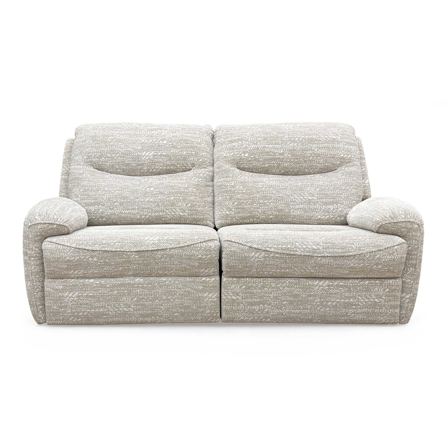 Full Front view of the 3 Seater Power Recliner Sofa.
