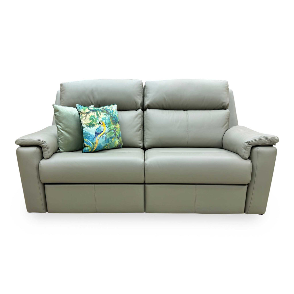 G Plan ‘Thornbury’ L858 Cambridge Olive Leather 3 Seater Sofa Furniture Village