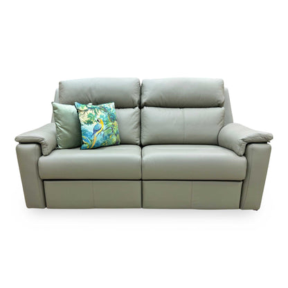 G Plan ‘Thornbury’ L858 Cambridge Olive Leather 3 Seater Sofa Furniture Village