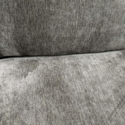Close-up of the grey Derwent soft weave fabric, showing the intricate textured pattern and soft finish.