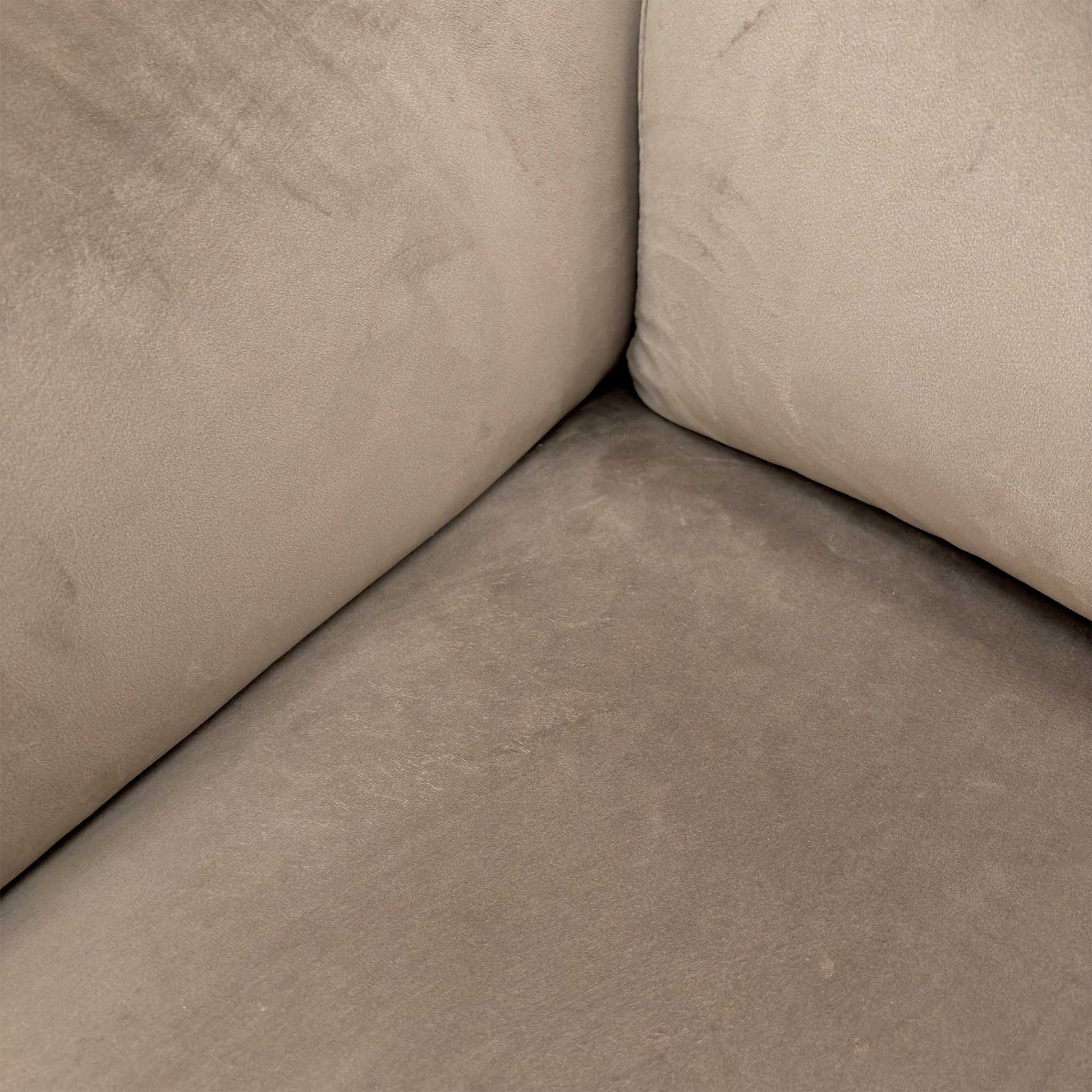 Detailed close-up of the Opulence Cedar velvet fabric, displaying the fine texture, subtle sheen, and deep reddish-brown cedar hue.