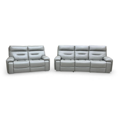 Frontal view of the 2-seater static sofa, showing the matching design and supportive back cushions.