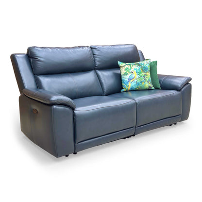 Side profile of the Utah sofa, emphasizing the supportive high backrest and plush, multi-layered cushioning.