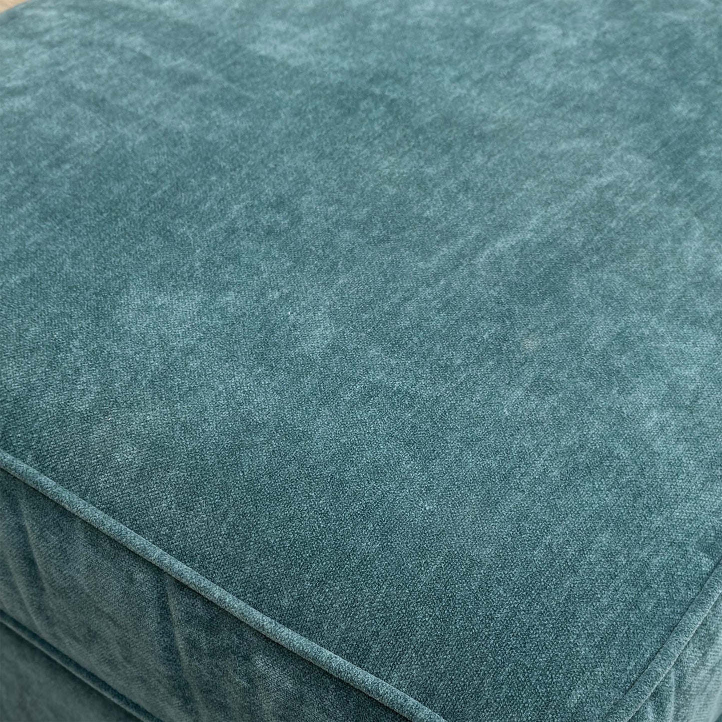 'Brondby' Fab-Can-R340 Peacock Fabric Storage Footstool