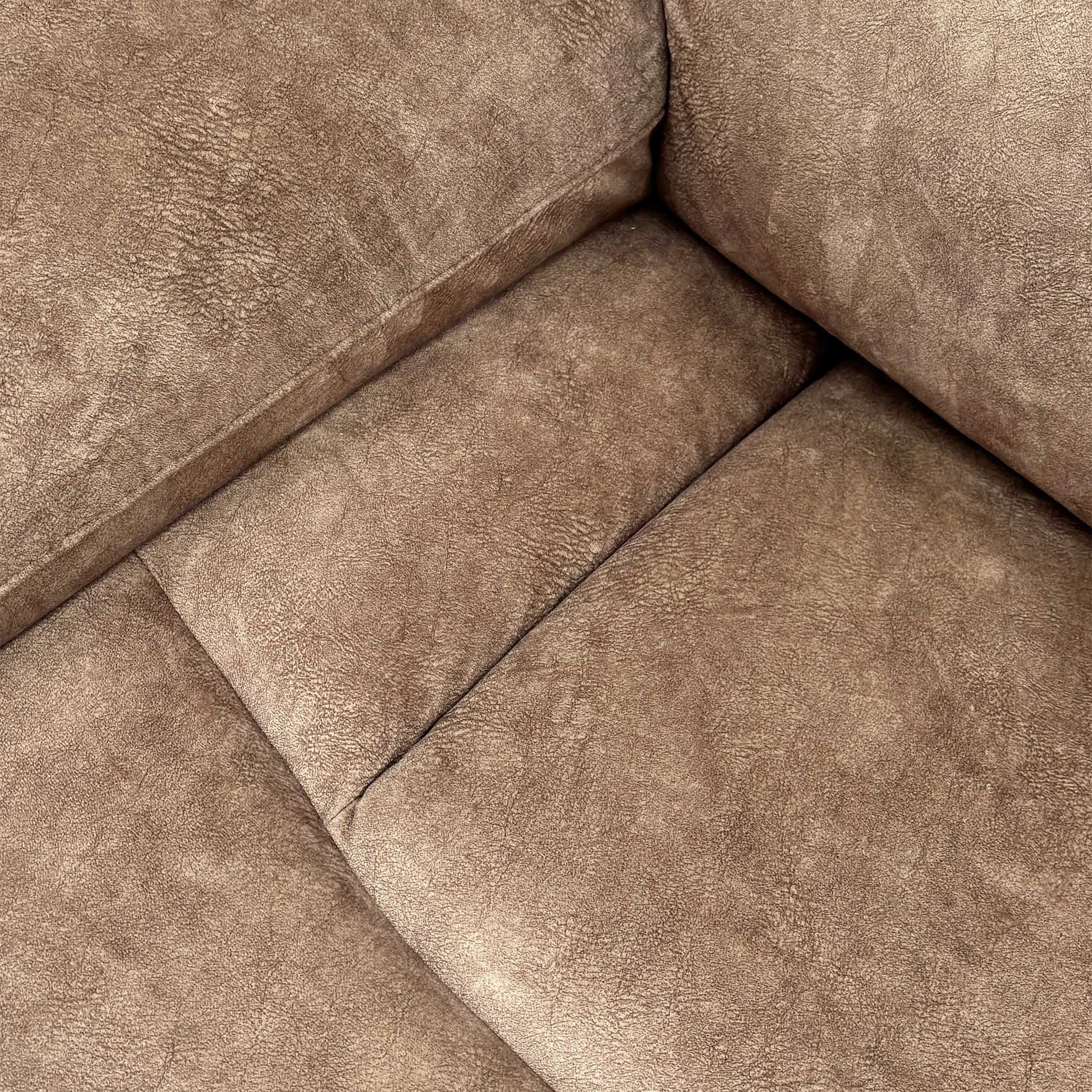 Detailed close-up of the Marble Classic Brown Dapple Velvet fabric, showing the unique mottled pattern and soft texture.