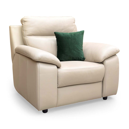 Nicoletti ‘Pepino’ 352 Torello Fango Leather Static Armchair