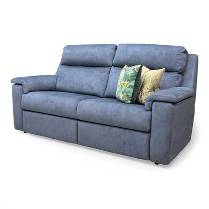 G-Plan ‘Thornbury’ Stingray Indigo Velvet Static 3 Seater Sofa