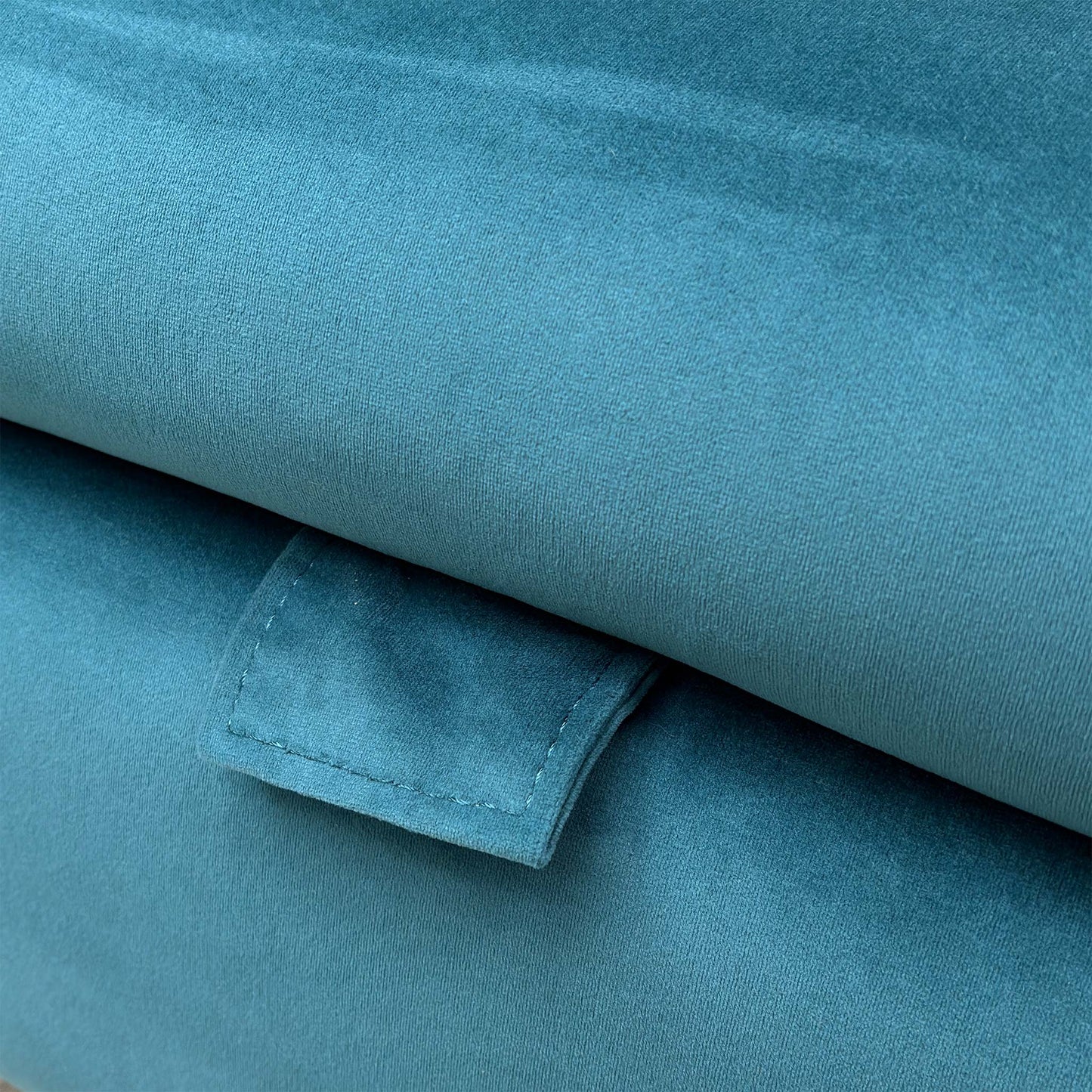 ‘Daytona’ 51003 Opulence Teal Velvet Storage Footstool