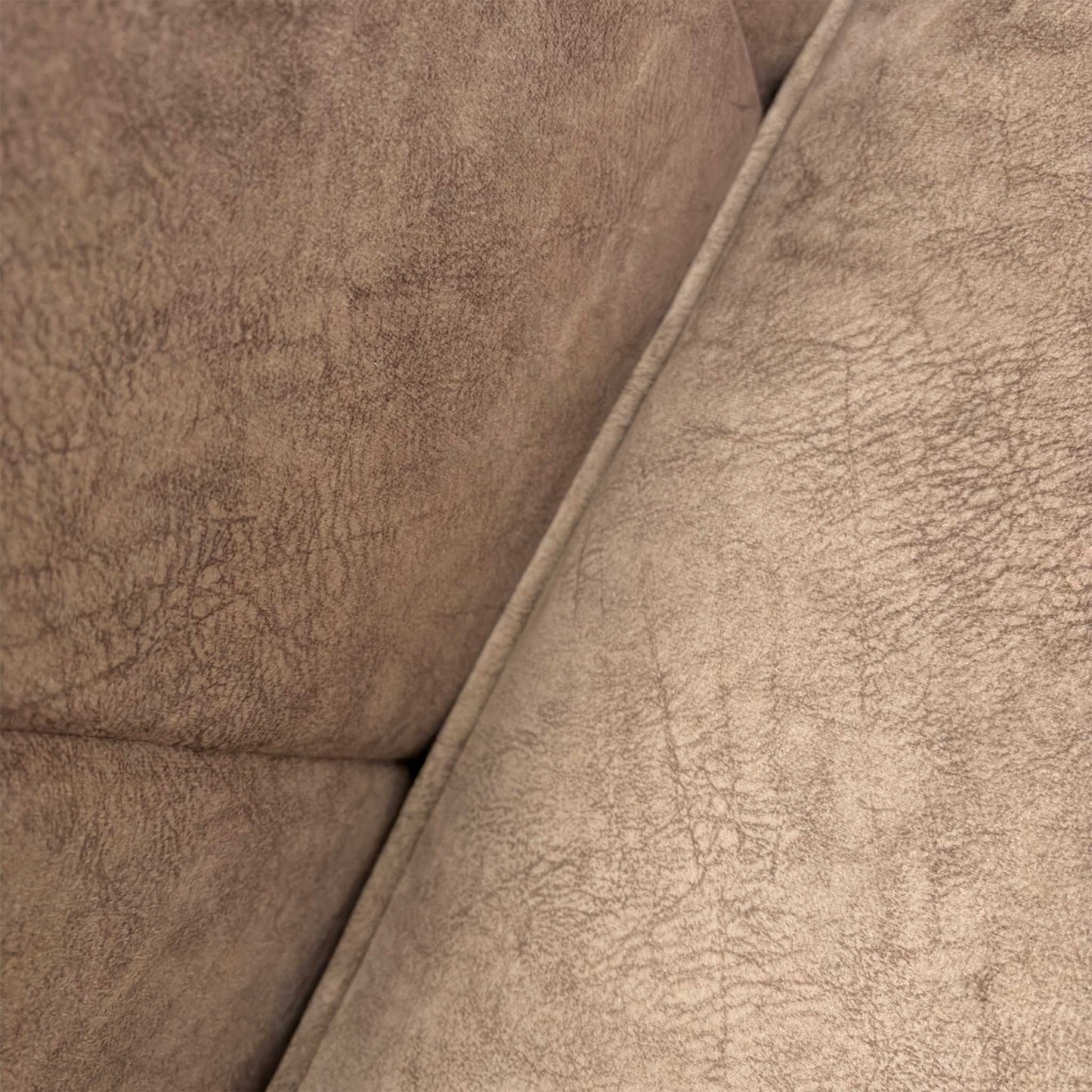 'Mariah' Dapple Velvet Chocolate-Tri Brass Insert Velvet Pillow Back 4 Seater Split Frame Sofa