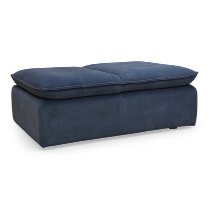 ‘Starlight Express’ Dark Navy Blue Velvet Chair Storage Footstool