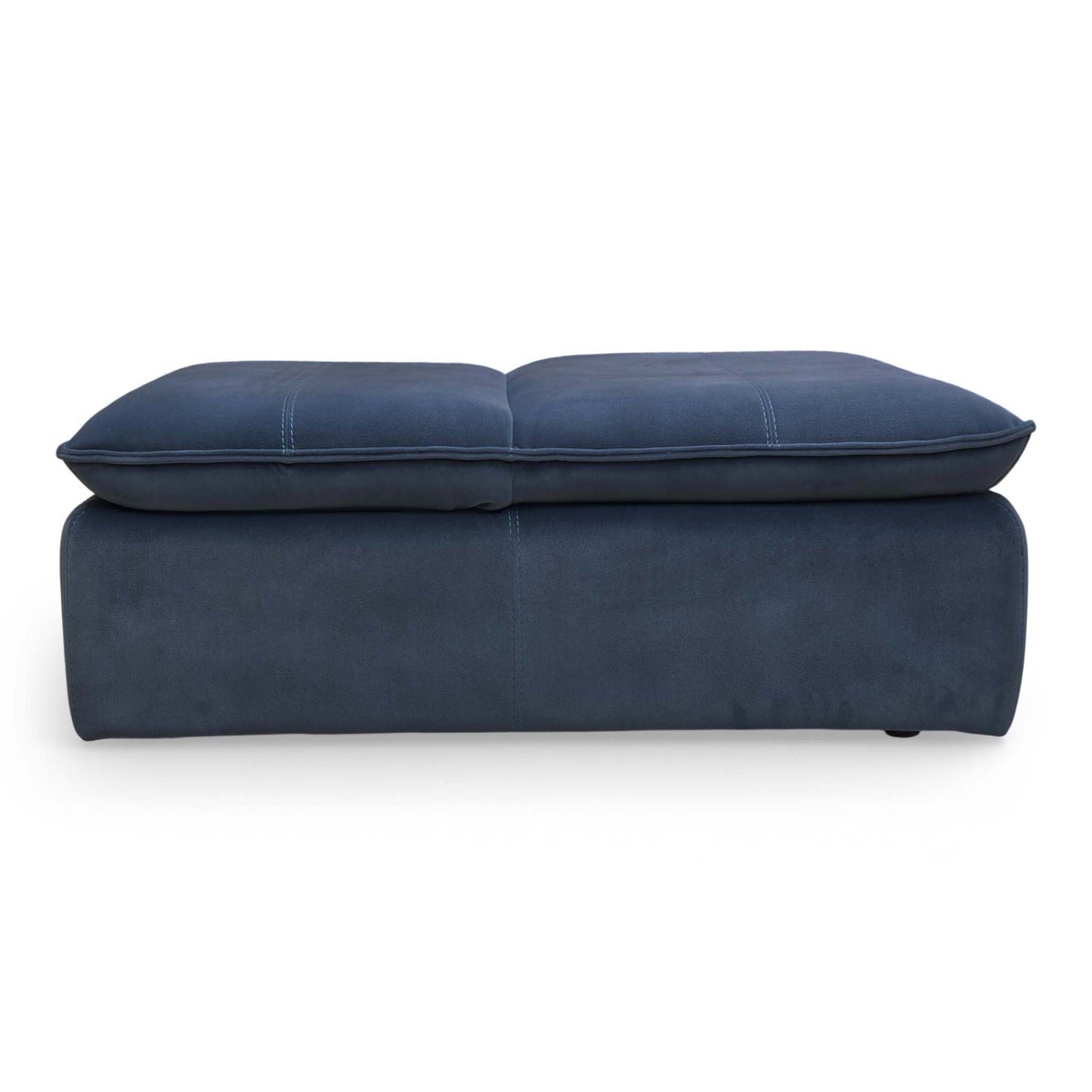‘Starlight Express’ Dark Navy Blue Velvet Chair Storage Footstool