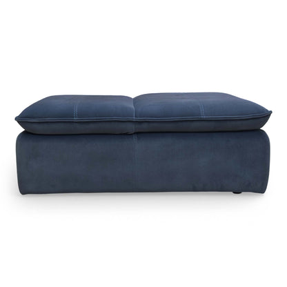 ‘Starlight Express’ Dark Navy Blue Velvet Chair Storage Footstool