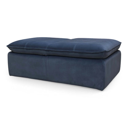 ‘Starlight Express’ Dark Navy Blue Velvet Chair Storage Footstool