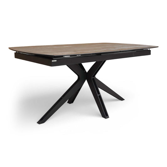‘Jose’ Dark Steel 160cm Pop-up Extending Dining Table