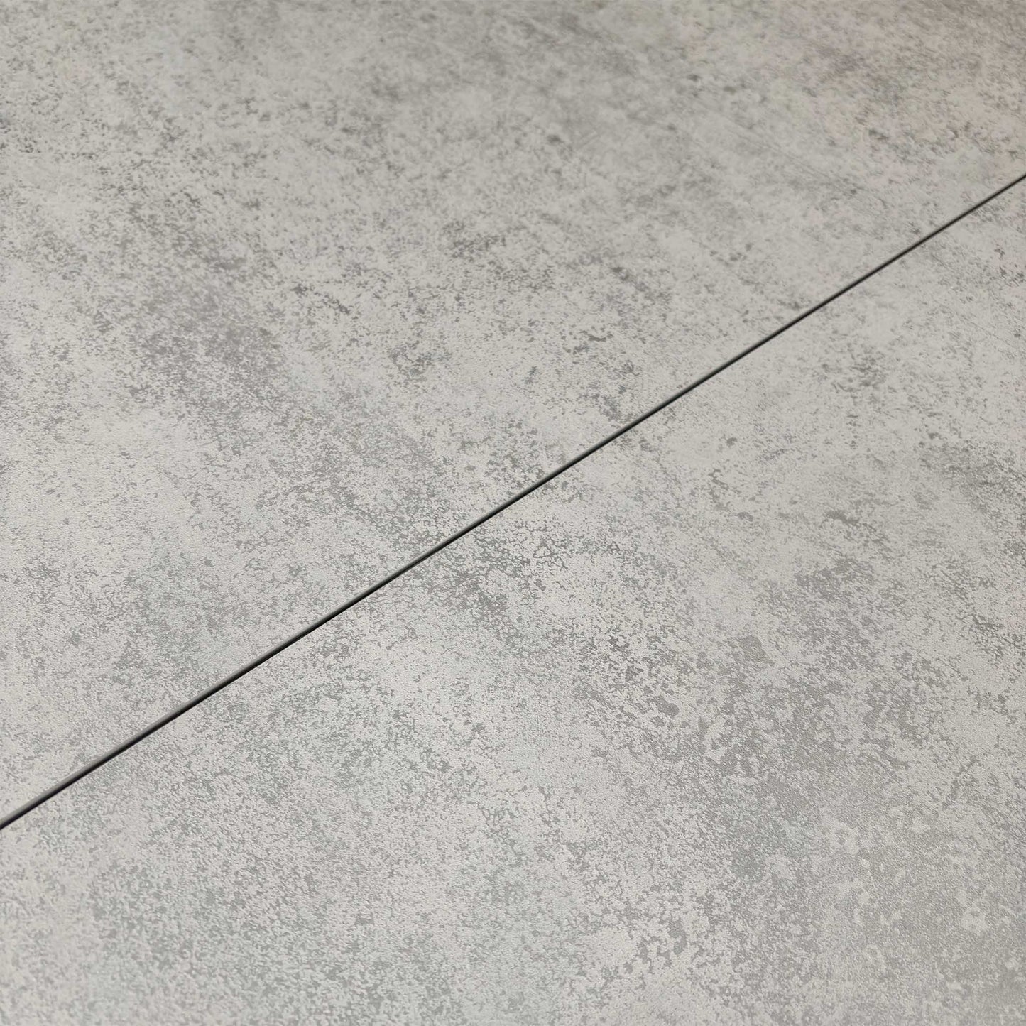 ‘Raul’ Matte Silver Ceramic Top 130cm Pop Up Extending Dining Table