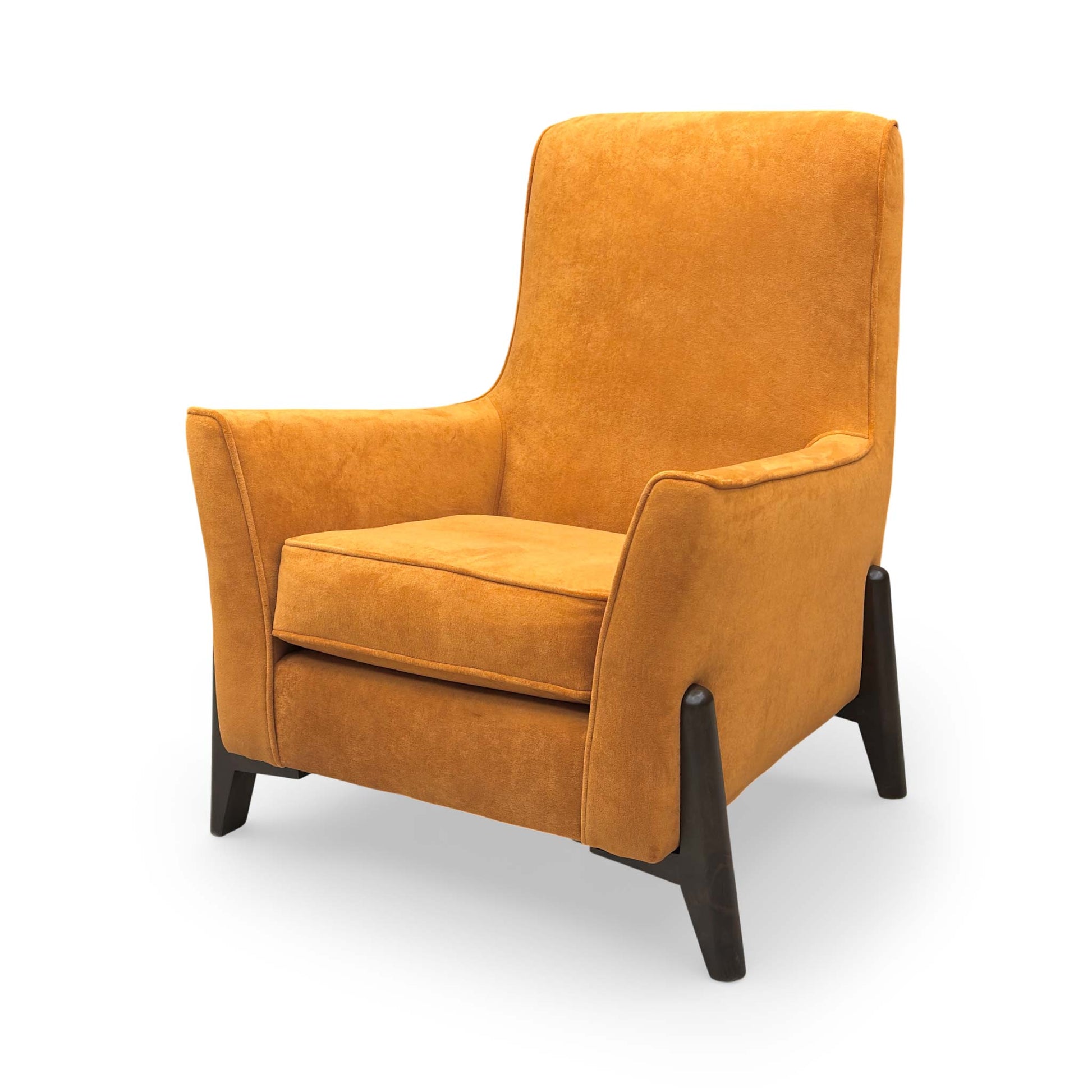 ‘Collins’ Almond Orange Towel Velvet Accent Chair - product photo 5