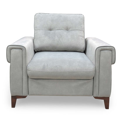 The 'Zoom' chair bed fully converted into a single sleeper, highlighting the pocket-sprung mattress surface.