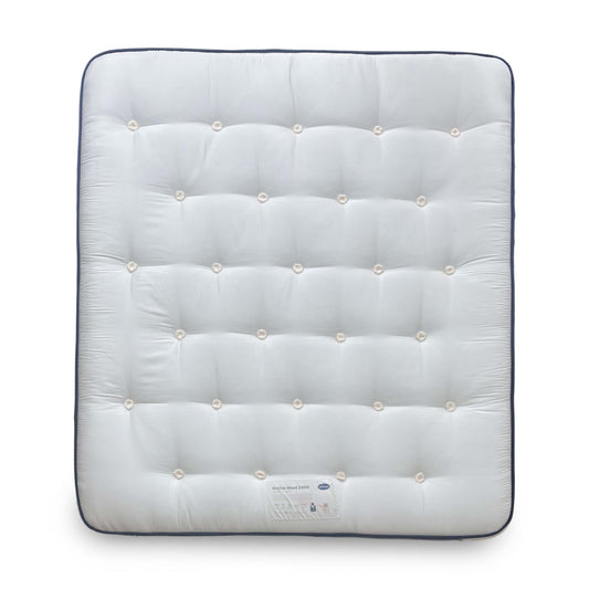 Full view of the Silentnight British Wool 2400 mattress, showcasing its deep 30cm construction and premium traditional craftsmanship.