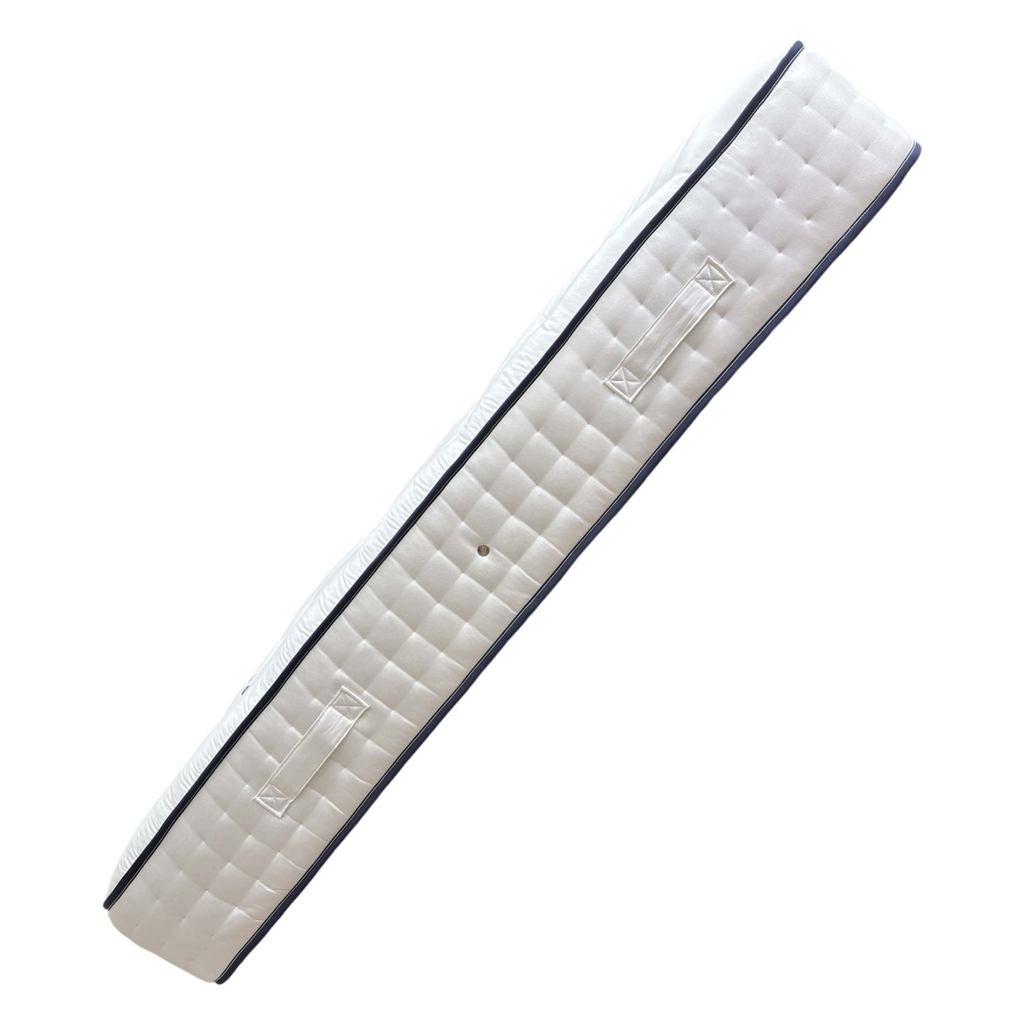 Side profile of the Silentnight British Wool 2400 mattress, showcasing its deep 30cm construction and premium traditional craftsmanship.