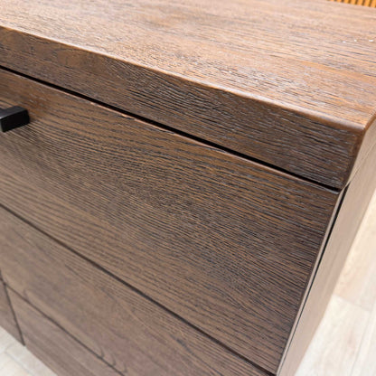 Close-up of the door handles and joinery, highlighting the high-quality craftsmanship and traditional build of the Mars collection.