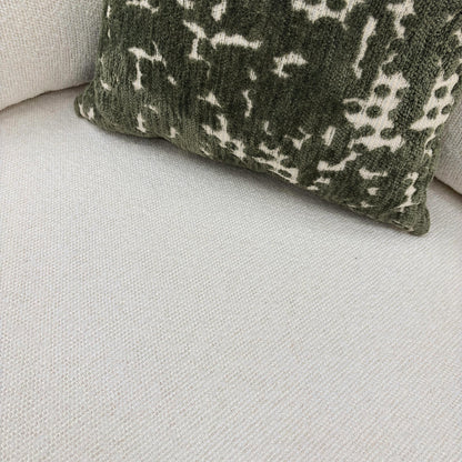 Close-up of the discrete support legs, designed to remain hidden for a contemporary floating look.