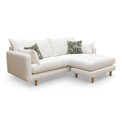 Various detail shots of the individual cushions and reversible footstool base for the lounger setup.