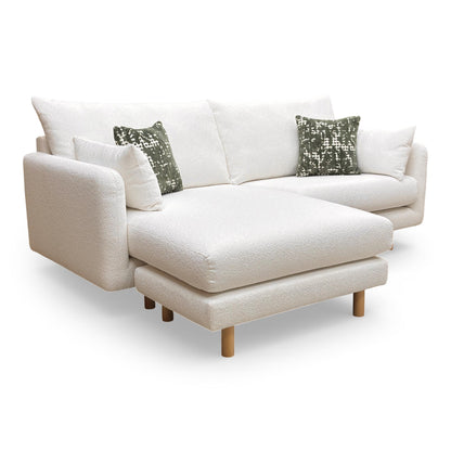 Side view of the 4-seater sofa with the lounger section attached, emphasizing the spacious seating area.