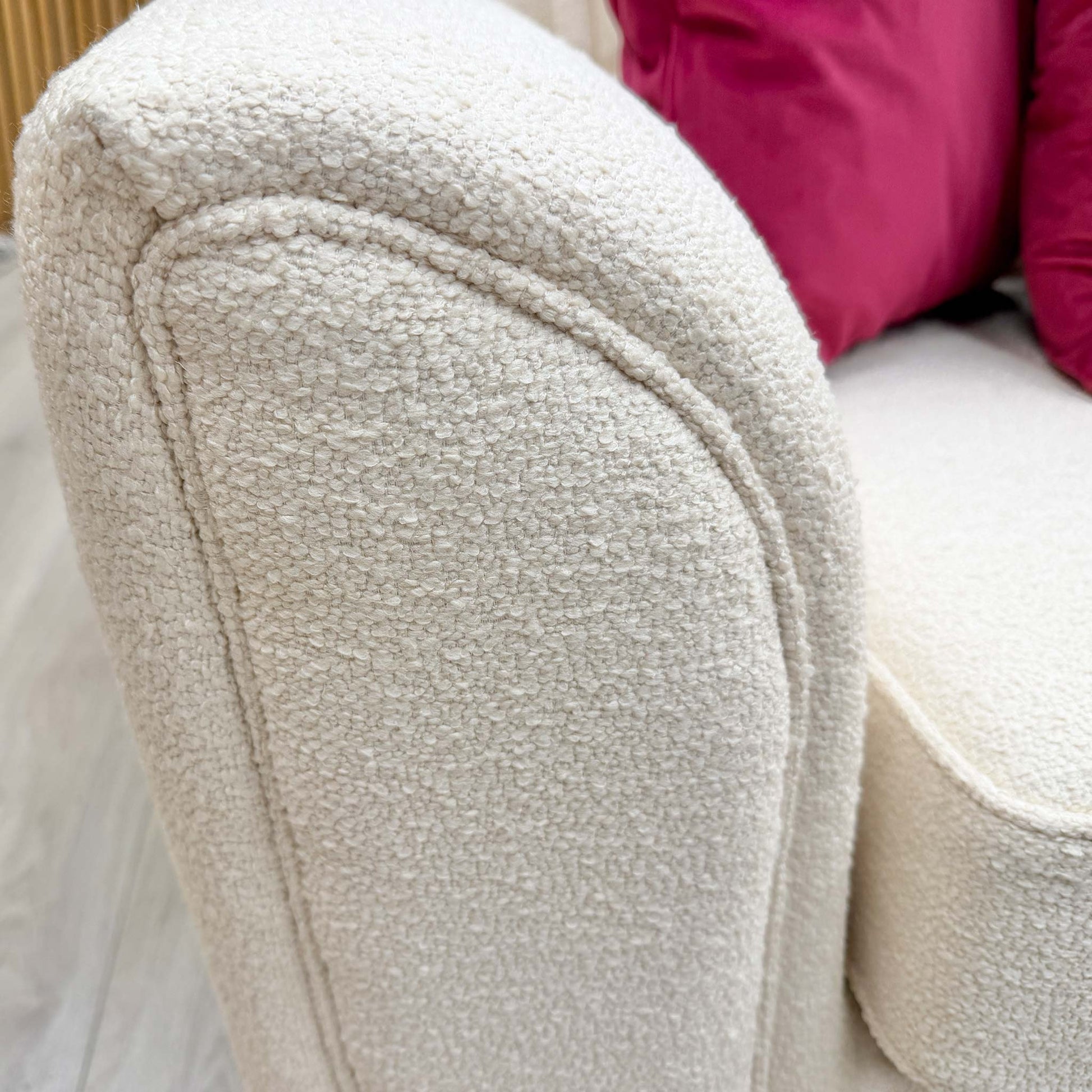 Angled view of the left-hand facing chaise, demonstrating the sofa's functional corner design for modern living rooms.